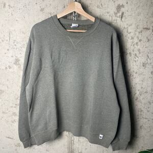 Vintage Russell Athletic Clay Green Large 2000s Made in Mexico Crewneck